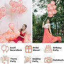 100Pcs Rose Gold Balloons | 12 Inches Rose Gold Pearlescent Balloon Premium Rosegold Latex Balloons| Thicken Rose Gold Helium Party Balloons