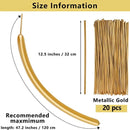 20pcs Metal Golden Twist Balloons | Metal Latex Balloons For Birthday Wedding Engagement Anniversary Festival Party Decoration