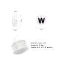 Amaney 1400 Pieces 4 x 7mm White Round Acrylic Alphabet Letter Beads A-Z