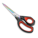 LIVINGO Heavy Duty Premium Tailor's Scissors | Multipurpose | Titanium Coating | Forged Stainless Steel | 9.5 Inches