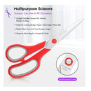 Scissors Bulk Set of 5-Pack | Niutop 8" Multipurpose Sharp Sewing Craft Fabric Scissors