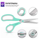 iBayam Ultra Sharp Bulk Multi-Purpose Scissors | Resistant | Office Comfort Grip | Sewing Fabric | 8 Inch