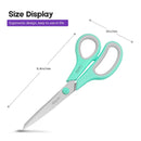 iBayam Ultra Sharp Bulk Multi-Purpose Scissors | Resistant | Office Comfort Grip | Sewing Fabric | 8 Inch