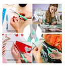 iBayam Ultra Sharp Bulk Multi-Purpose Scissors | Resistant | Office Comfort Grip | Sewing Fabric | 8 Inch