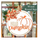 Fall Stencils 12" Round Happy Thanksgiving Stencil for Painting on Wood Fall Pumpkin Stencils