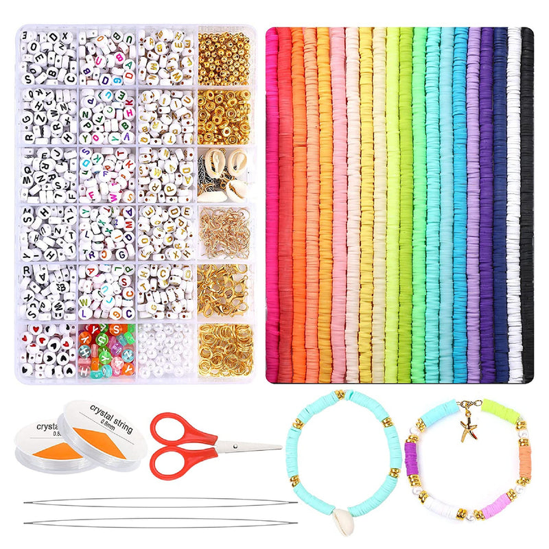 1400 Pcs Letter Beads for Friendship Bracelets Making Kit, A-Z Alphabet  Beads, C