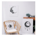 4 Flower Stencils For Painting On Wood | Reusable Moon Stencils For Painting On Canvas |From Home | A4 Size