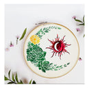 4 Flower Stencils For Painting On Wood | Reusable Moon Stencils For Painting On Canvas |From Home | A4 Size