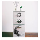 4 Flower Stencils For Painting On Wood | Reusable Moon Stencils For Painting On Canvas |From Home | A4 Size