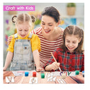 2 Inch Letter and Number Stencils | 40 Reusable Craft Stencils | Templates For Painting On Wood | Wall | Fabric | DIY Art Projects