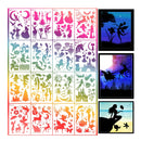 Fantasy Stencils For Painting On Wood | Reusable Dream Stencils | DIY Crafts | Scrapbooking | 16 Pcs | Silhouette Art Supplies