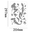 Fantasy Stencils For Painting On Wood | Reusable Dream Stencils | DIY Crafts | Scrapbooking | 16 Pcs | Silhouette Art Supplies