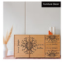 Honeycomb Stencil Sunflower Flower Stencils For Painting On Wood Canvas