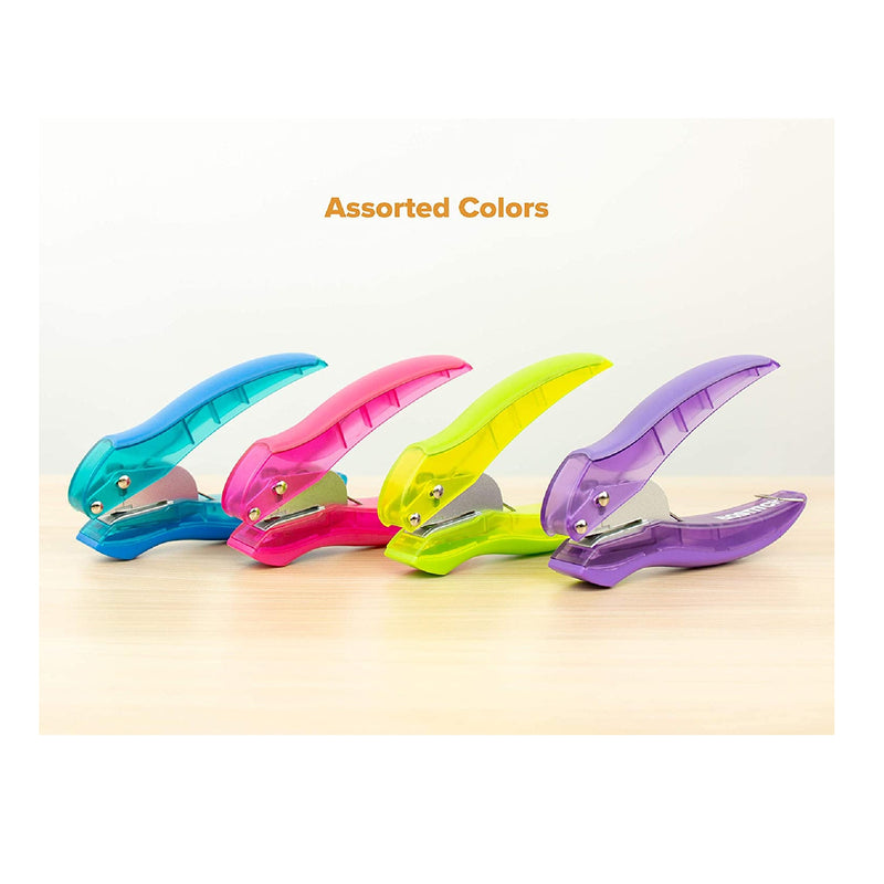 Bostitch inLIGHT Reduced Effort One-Hole Punch | One Unit per Package, Assorted Colors, No Color Choice (2401)