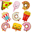 5pcs Food Balloon | Random Donuts Balloon Cake Balloon Aluminum Film Balloon 25in-30in Home Decor Birthday Party Arrangements
