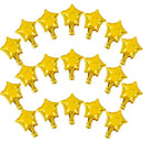 50 Pieces 5 Inch Gold Star Balloons Foil Balloons Polyester Film Balloons For Baby Christening, Gender Reveal | Wedding | Birthday