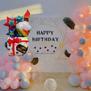 Set, Foil Balloon | Single Pack | Birthday Cake Gift Box Balloon | Party Decoration | Scene Decor, Room Decor | Birthday Party Supplies