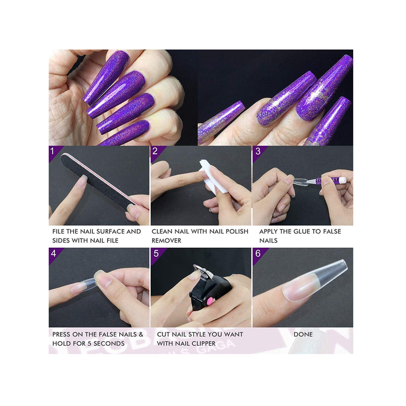 Nail Glue for Acrylic Nails | Nail Glue for Press on Nails 10Pcs Adhesive Super Bond | Nail Art Supplies