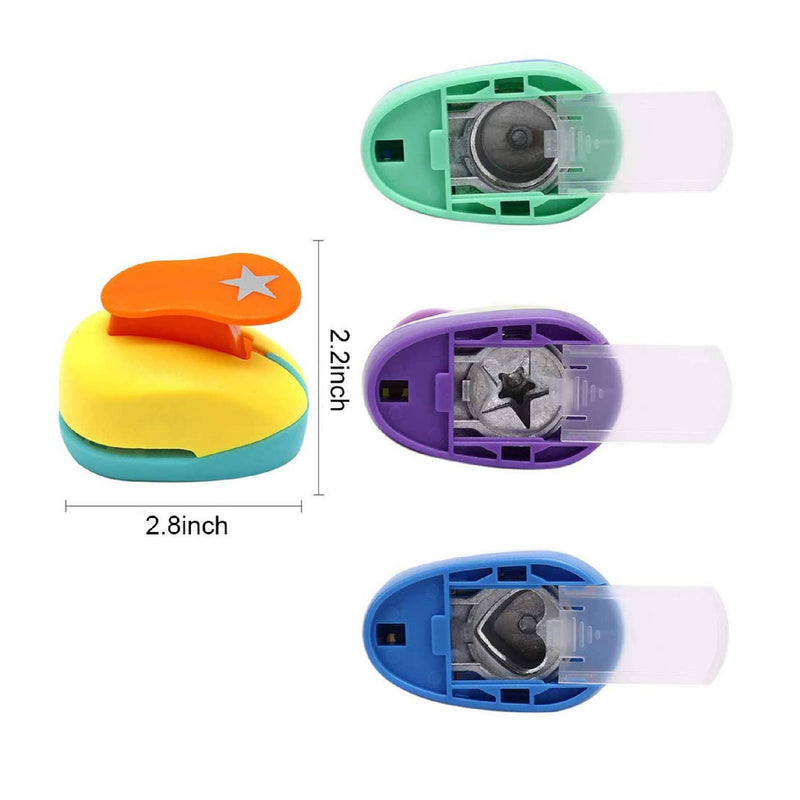 Circle Punch for Paper Crafts 3 Pack - Round Shapes Hole Puncher for Crafts  Scrapbooking