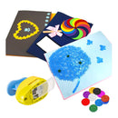 Haploon 4Pcs Paper Punchers Craft Holes 1 Inch Shape Punches Scrapbook Punches Round Star Heart Flower Shape for Kids Party Favors