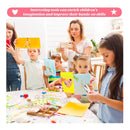 2 Pieces Handheld Hole Paper Punch Metal Single Handheld Paper Punchers Soft Handled Paper Cutter and 0.22 Inch Heart 0.2 Inch Star