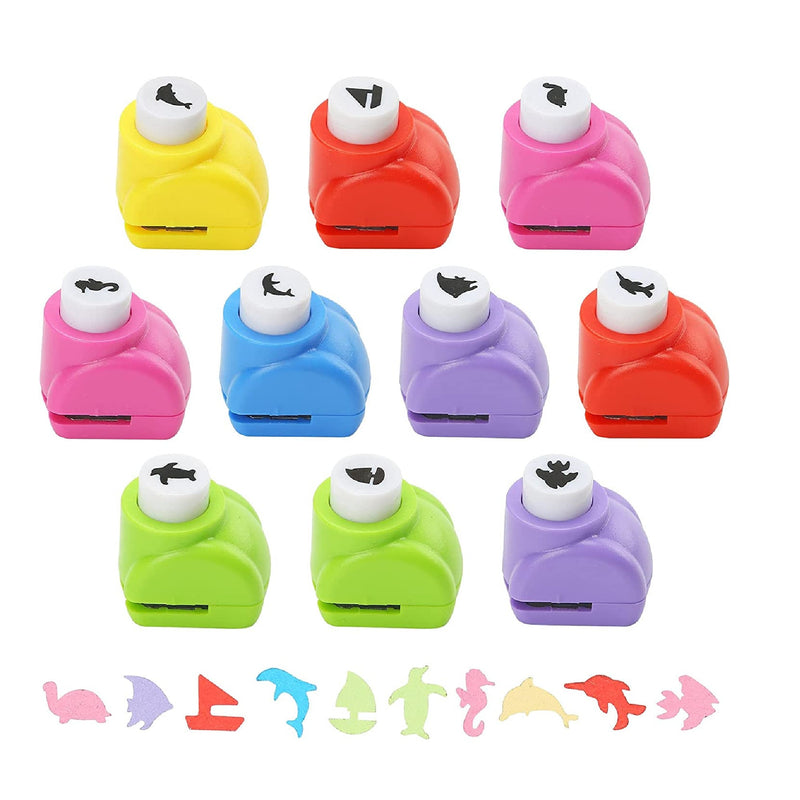 LoveInUSA Punch Craft Set, 10 Pack Hole Punch Shapes Hole Punch Shape  Scrapbooking Supplies Shapes Hole Punch Great for Crafting & Fun Projects