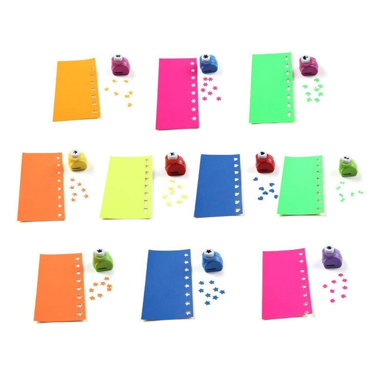 LoveInUSA Craft Hole Punch Set | Pack Of 10 Punch Shapes | Craft Punches