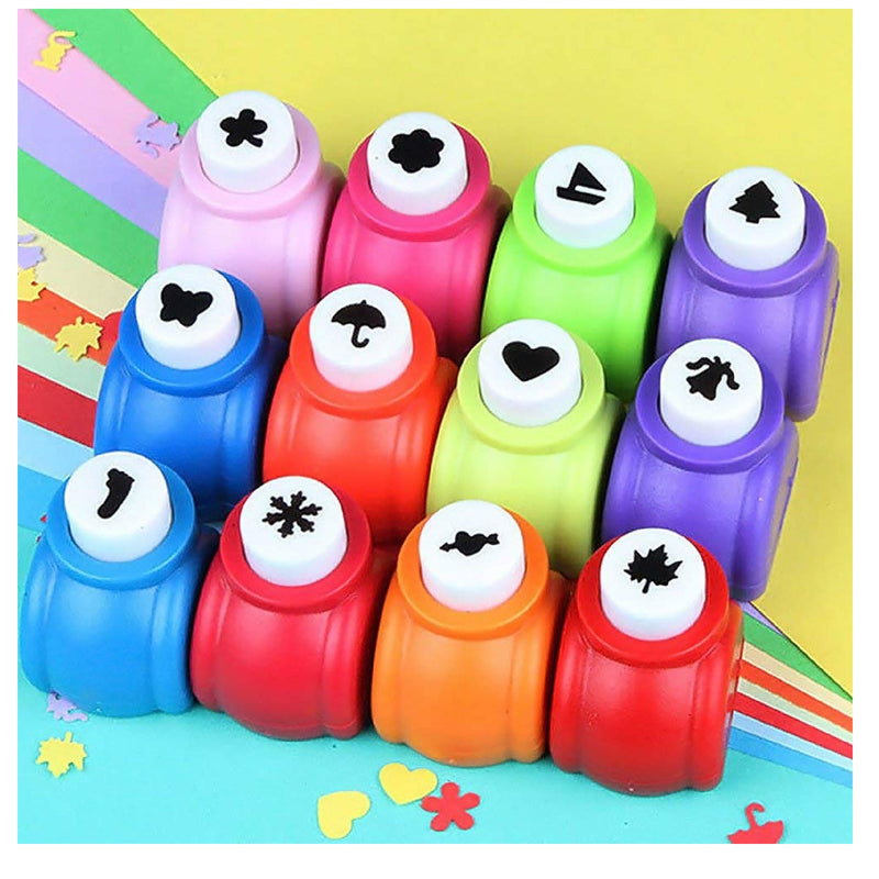 LoveInUSA Craft Hole Punch Set | Pack Of 10 Punch Shapes | Craft Punches