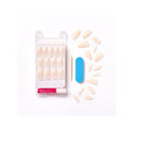 KISS Salon Acrylic French Nail Manicure Set | Medium Length | Nude | Square | Leilani