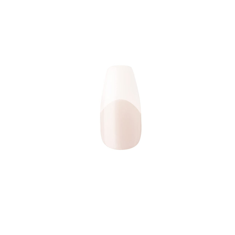KISS Salon Acrylic French Nail Manicure Set | Medium Length | Nude | Square | Leilani