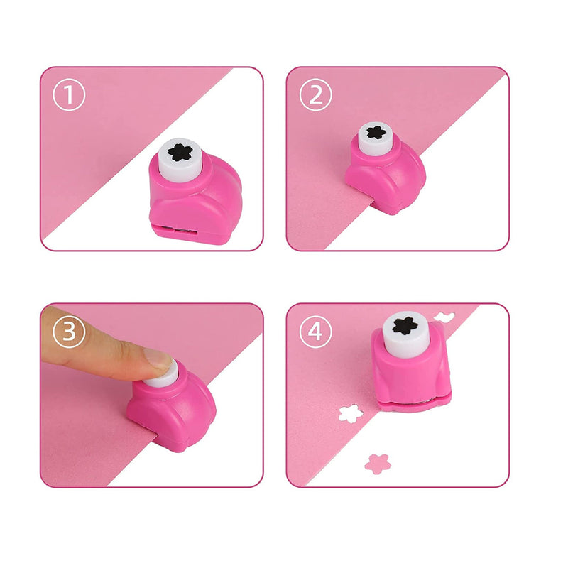 10PCS Craft Hole Punch Shapes Set Hole Puncher for Kids Crafting