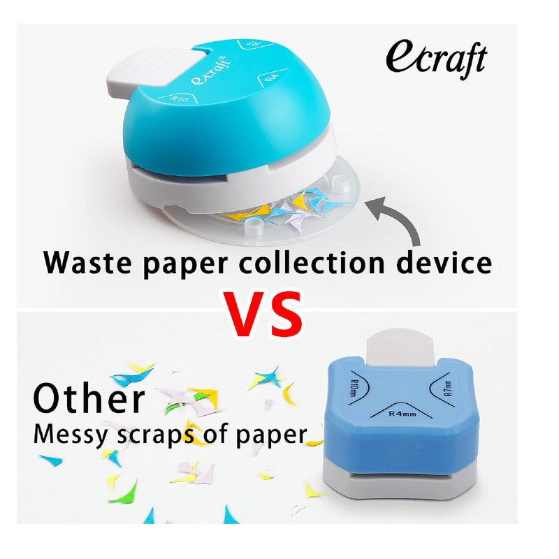 Ecraft Corner Rounder Paper Punch: 3 in 1 (R4mm R7mm R10mm) Corner Rounder Cutter for Paper, Laminate, Photo,DIY Projects, Card Making