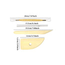 Honbay 8-Piece Wooden Pottery Clay Wax Tool Kit Carving Sculpting Modeling Tool Set