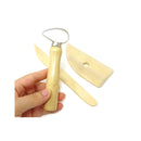 Honbay 8-Piece Wooden Pottery Clay Wax Tool Kit Carving Sculpting Modeling Tool Set