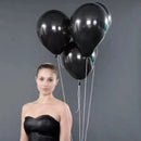 200pcs 5 Inch/12.7cm Pure Black Dumb Light Emulsified Balloon For Party Personality Decoration