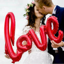 43''/108cm Oversized Body Red LOVE Aluminum Film Balloon For Valentine's Day Decoration