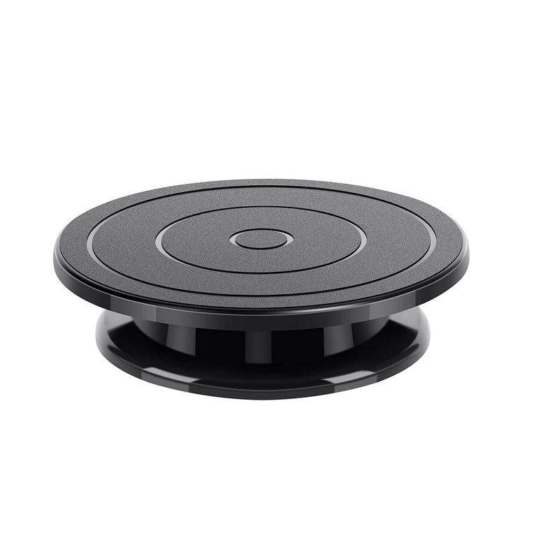 Kootek 11 Inch Rotate Turntable Sculpting Wheel Revolving Cake Turntable Black Painting Turn Table Lightweight Stand