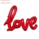 43''/108cm Oversized Body Red LOVE Aluminum Film Balloon For Valentine's Day Decoration