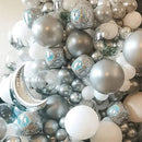 1pc 22 Inches 4D Gradient Color Aluminum Film Balloon Laser Aluminum Foil Ball | Disco Balloon Happy Birthday Party Decoration Balloon