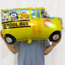 1pc/34 Inch Super Large Aluminum Film School Bus Balloons For Party Decoration Or Children's Birthday Gift