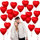 50pcs 10 Inch Large Red Heart Balloon | Valentine's Day Anniversary Wedding Decoration Balloon