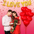 50pcs 10 Inch Large Red Heart Balloon | Valentine's Day Anniversary Wedding Decoration Balloon