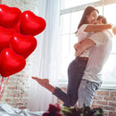 50pcs 10 Inch Large Red Heart Balloon | Valentine's Day Anniversary Wedding Decoration Balloon