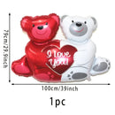Couple Bear Aluminum Film Balloon