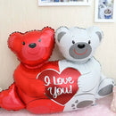 Couple Bear Aluminum Film Balloon