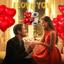 50pcs 10 Inch Large Red Heart Balloon | Valentine's Day Anniversary Wedding Decoration Balloon