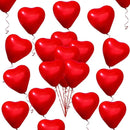 50pcs 10 Inch Large Red Heart Balloon | Valentine's Day Anniversary Wedding Decoration Balloon