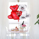 Couple Bear Aluminum Film Balloon