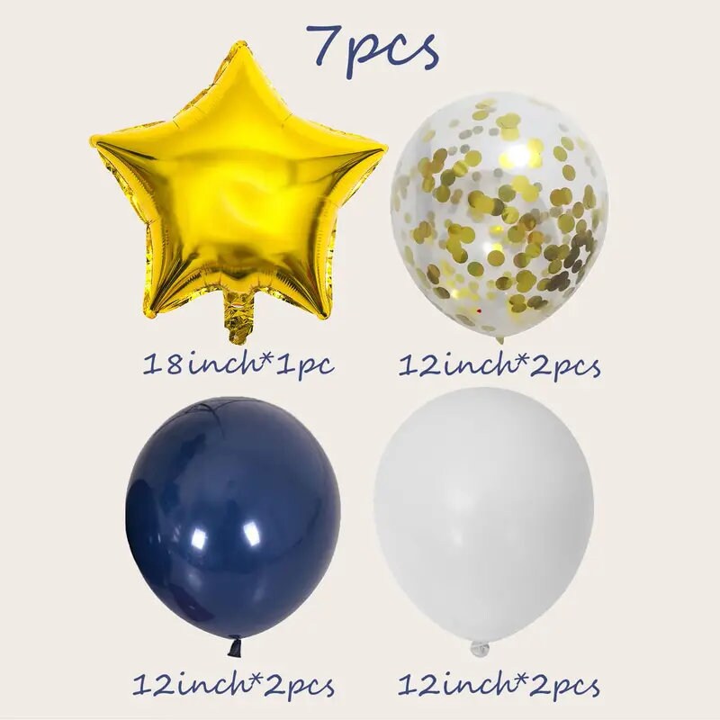 7pcs | Balloon Combo | Wedding Birthday Party Scene Decorative Balloons | Festive Restaurant Decorative Balloons