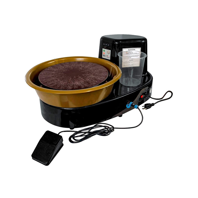 U.S. Art Supply 3/4-HP Table Top Pottery Wheel with LCD Wheel Speed Display | Includes Foot Pedal and 11" Bat